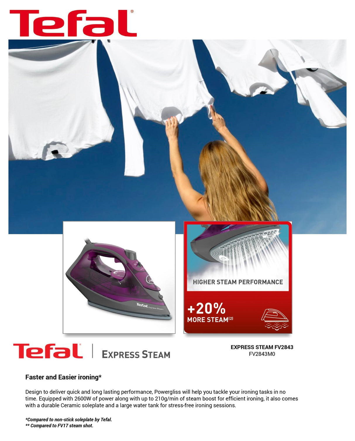 Tefal FV2843 Steam Iron Express Steam 2600W