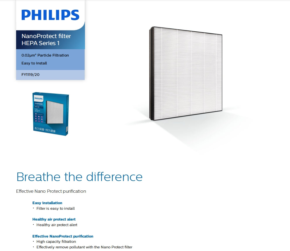 Philips FY1119 NanoProtect Filter HEPA Series 1