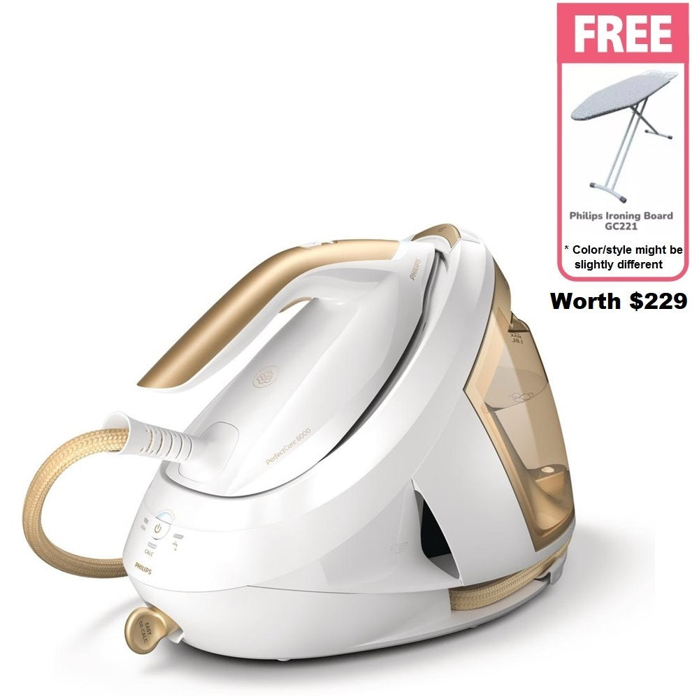 FREE Ironing Board Worth $229 + Philips PSG8040/60 | PSG8040 Steam Generator PerfectCare 8000 Series