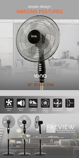 Iona GLSF163 Stand Fan 16 Inch