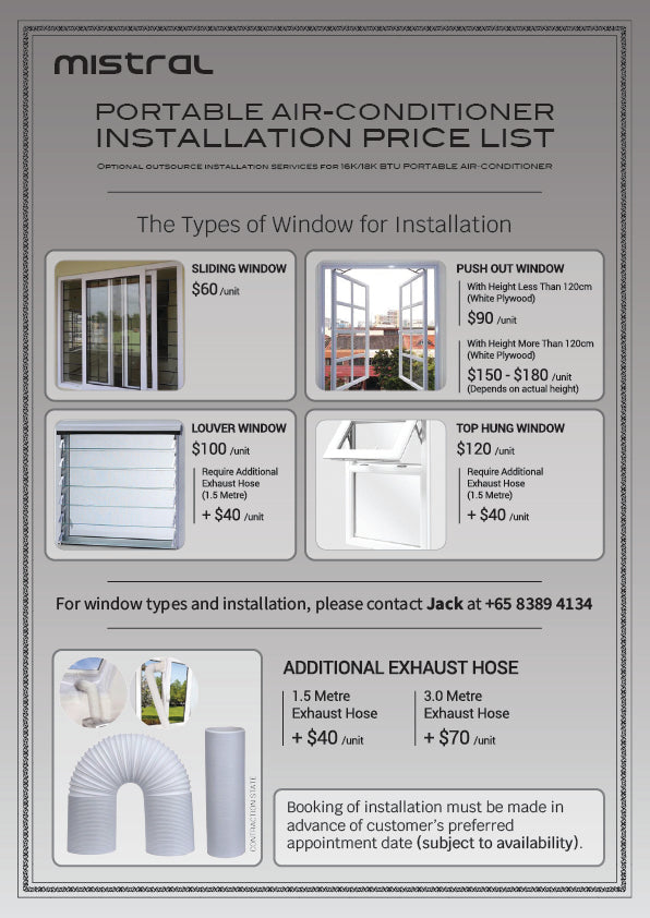 Mistral MPAC1600R 16K BTU Portable Aircon with Remote Control -  GWP: Mistral x Hyuuga Essential Oil Blend x1