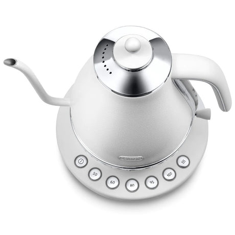 Delonghi KBOE2030.W Icona Cafè Electric Kettle Gooseneck 1L