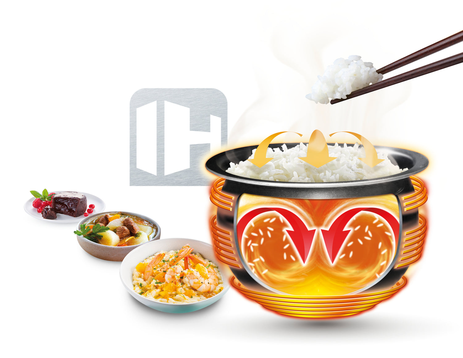 Tefal RK808A Delirice Pro Induction Rice Cooker 1.5L