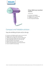 Philips STH3010/30 3000 Series Handheld Steamer 1000W