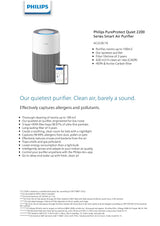 Philips AC2220/10 PureProtect Quiet 2200 Series Smart Air Purifier