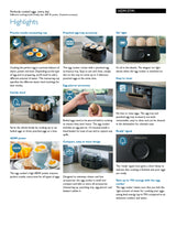 Philips HD9137/91 Electric Egg Cooker 3000 Series , 400W, Poached, Soft, Medium, Hard Boil, 6 Eggs Capacity, Egg Piercer Accessories