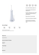 Panasonic EW1613W451 2 in 1 Oral Irrigator EW1613W451 with Orthodontic Nozzle and Ultrasonic Technology