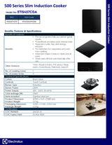 Electrolux ETIS457CGA Slim Induction Cooker 500 Series with Free Pot