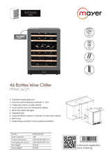 Mayer MMWC46GM Wine Chiller 46 Bottles