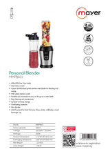 Mayer MMPB601 Personal Blender 600ml