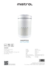 Mistral MAPF03 Air Purifier 25m3