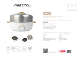 Mistral MHP3 MIMICA Multi-Functional Electric Hot Pot with Grill