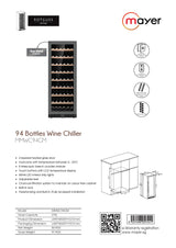 Mayer MMWC94GM Wine Chiller 94 Bottles