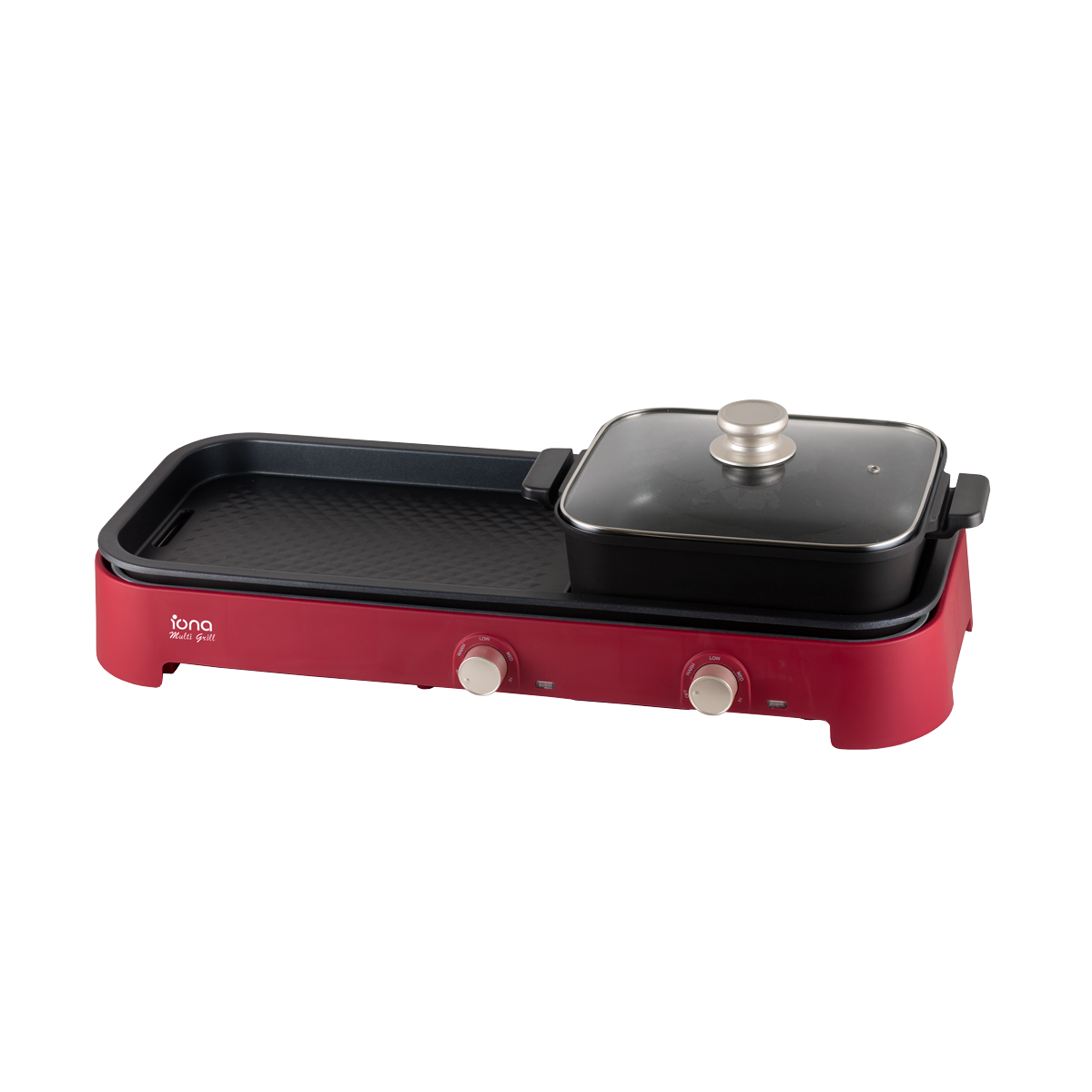 Iona GL3712 Tabletop BBQ Grill With Hotpot