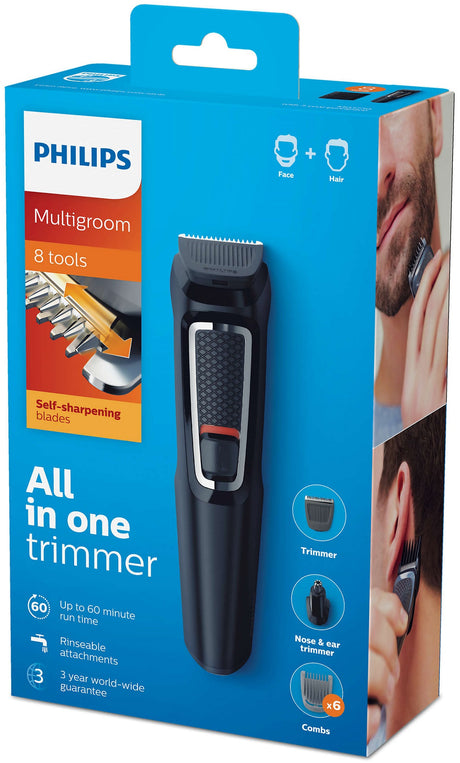 Philips MG3730 Multigroom Series 3000 8-in-1 Face & Hair Trimmer
