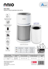 NNIO PET-PRO HEPA-14 Air Purifier for Pets
