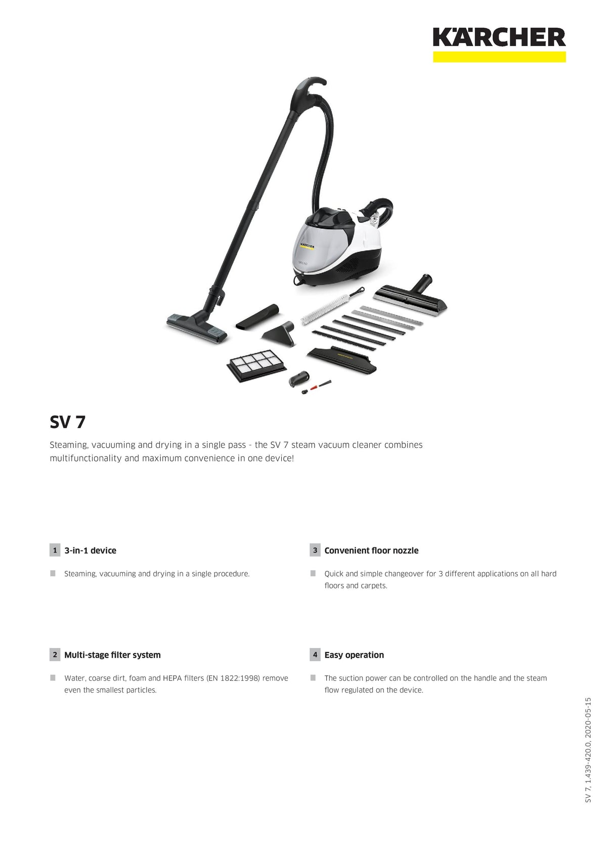 Karcher SV 7 Steam Vacuum Cleaner