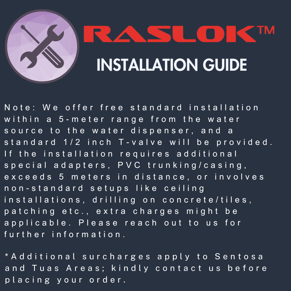 Raslok HCM-T1 Water Purifier and Dispenser - Free Delivery and Standard Installation