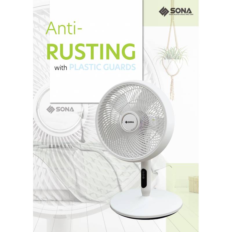 Sona SFS 1189DC 3 -in-1 Remote DC Stand Fan 14 Inch