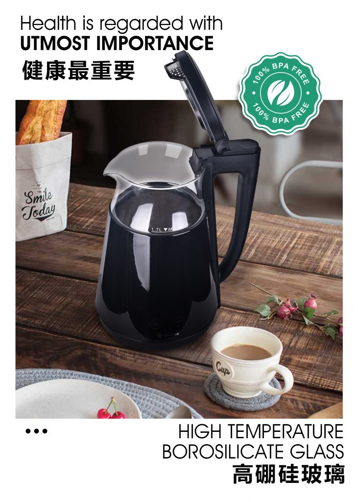 Sona SGK 5061 Double Layer Glass kettle 1.7L