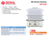 Sona SSR 3164 Electric Steamer 20L