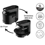 Mayer MMAFG58 2-in-1 Air Fryer & Smokeless BBQ Grill