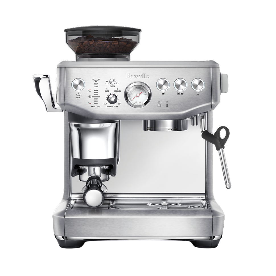 Breville BES876 the Barista Express™ Impress Coffee Machine - 3 Pin Plug with Safety Mark, 1 Year Breville Warranty