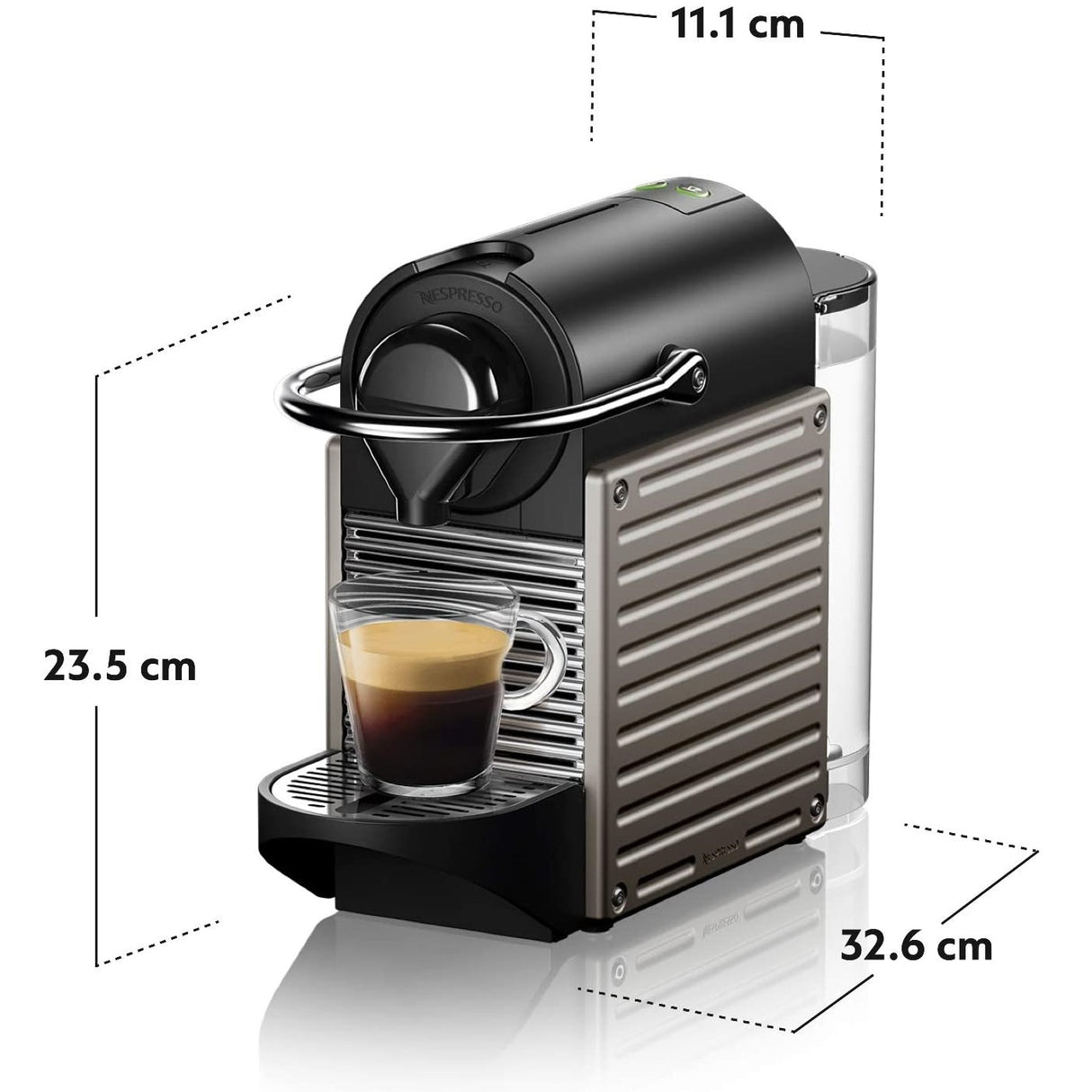 Nespresso Pixie with Aeroccino Bundle A3NC61 - Free $10 Coffee Voucher + Capsules