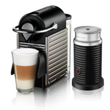 Nespresso Pixie with Aeroccino Bundle A3NC61 - Free $10 Coffee Voucher + Capsules