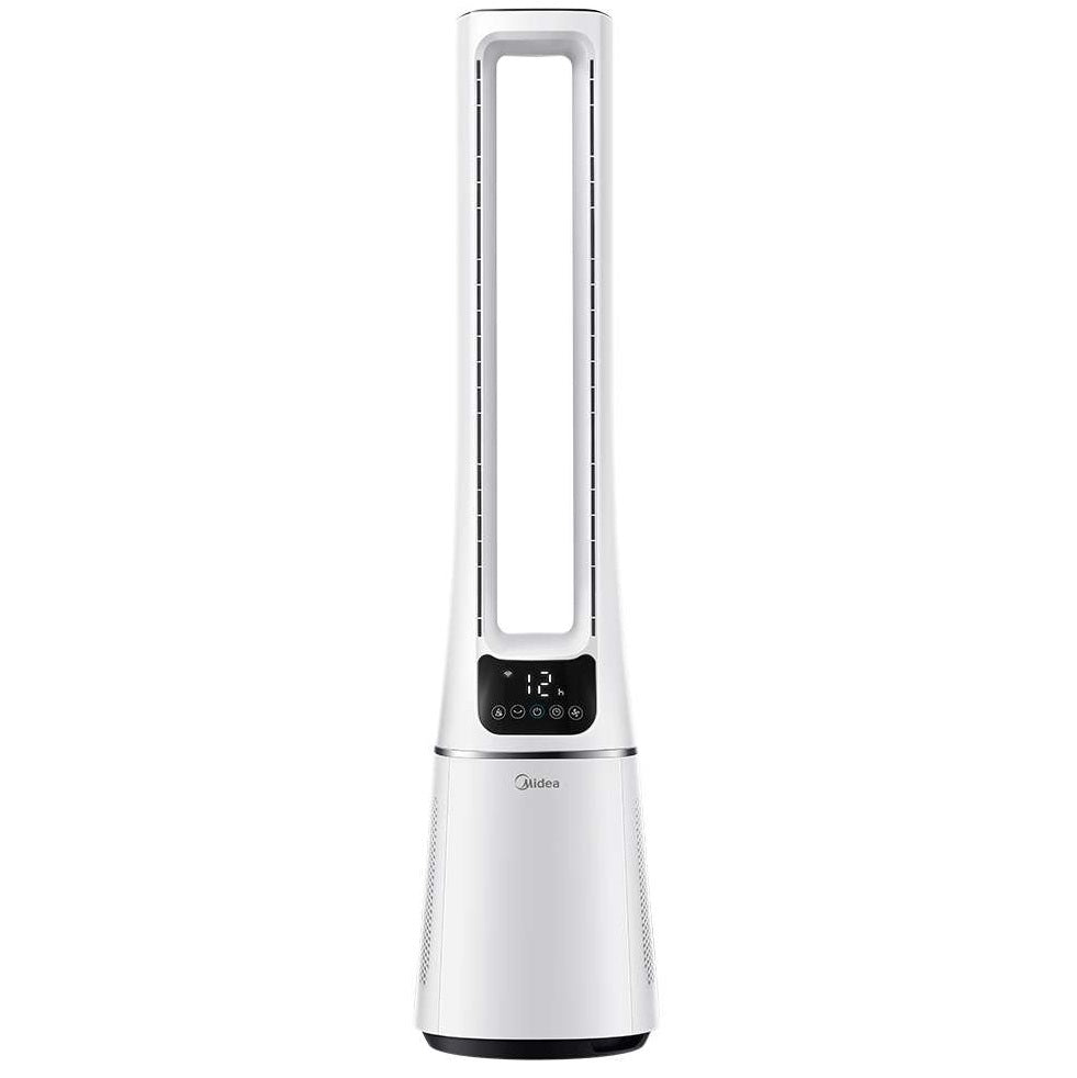 Midea MAM060CPAPWH | MAM060CPBPBH Remote DC Motor Bladeless Fan with Air Purifier - 2 Color Options